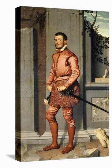 Portrait of Gian Gerolamo Grumelli, Knight in Pink-Giovanni Battista Moroni-Stretched Canvas
