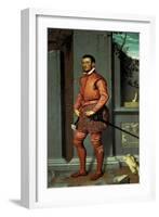 Portrait of Gian Gerolamo Grumelli (The Gentleman in Pink)-Cesare Tallone-Framed Giclee Print