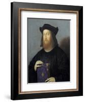 Portrait of Giangiorgio Trissino by Vincenzo Catena-null-Framed Giclee Print