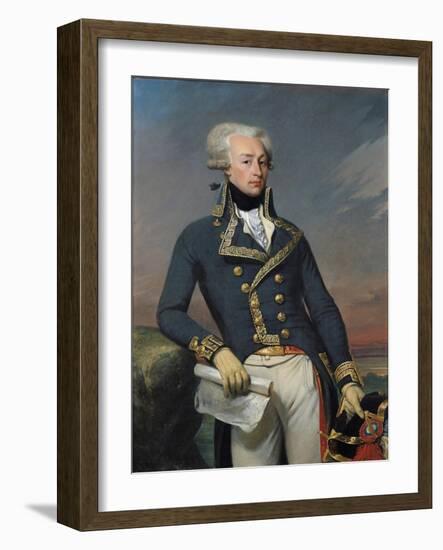 Portrait of Gilbert Motier (1757-1834) the Marquis De La Fayette as a Lieutenant General, 1791-Joseph Desire Court-Framed Giclee Print