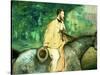 Portrait of Gillaudin on a Horse-Edouard Manet-Stretched Canvas