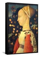 Portrait of Ginevra D' Este-Pisanello Antonio di Puccio Pisano-Framed Stretched Canvas