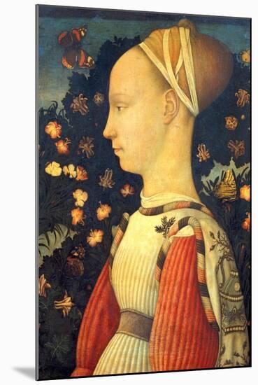 Portrait of Ginevra D' Este-Pisanello Antonio di Puccio Pisano-Mounted Giclee Print