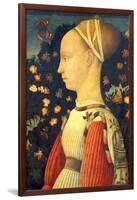 Portrait of Ginevra D' Este-Pisanello Antonio di Puccio Pisano-Framed Giclee Print