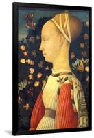 Portrait of Ginevra D' Este-Pisanello Antonio di Puccio Pisano-Framed Giclee Print