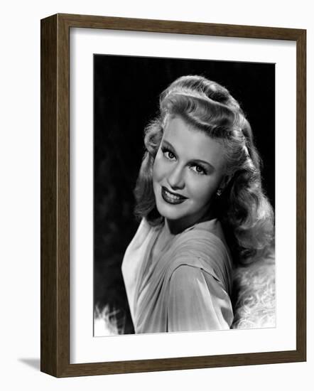 Portrait of Ginger Rogers, c.1945-null-Framed Photo