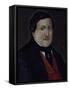 Portrait of Gioachino Rossini-null-Framed Stretched Canvas