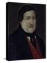 Portrait of Gioachino Rossini-null-Stretched Canvas