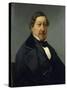 Portrait of Gioachino Rossini-null-Stretched Canvas