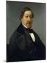 Portrait of Gioachino Rossini-null-Mounted Giclee Print