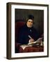 Portrait of Giovan Battista Niccolini, Italian Playwright and Patriot-Stefano Ussi-Framed Giclee Print