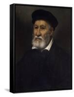 Portrait of Giovan Pietro Maffeis-Giovanni Battista Moroni-Framed Stretched Canvas