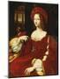 Portrait of Giovanna of Aragon, Seated Three-Quarter Length, in Her Chamber-Raphael-Mounted Giclee Print