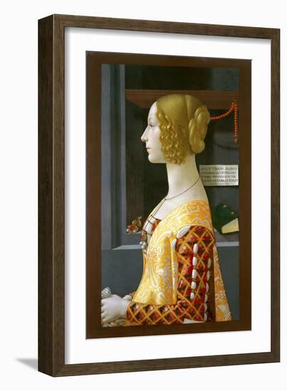 Portrait of Giovanna Tornabuoni, 1489-90-Domenico Ghirlandaio-Framed Giclee Print