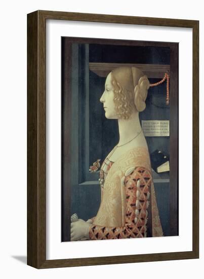 Portrait of Giovanna Tornabuoni-Domenico Ghirlandaio-Framed Giclee Print