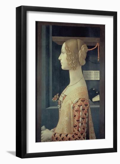 Portrait of Giovanna Tornabuoni-Domenico Ghirlandaio-Framed Giclee Print