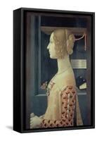 Portrait of Giovanna Tornabuoni-Domenico Ghirlandaio-Framed Stretched Canvas