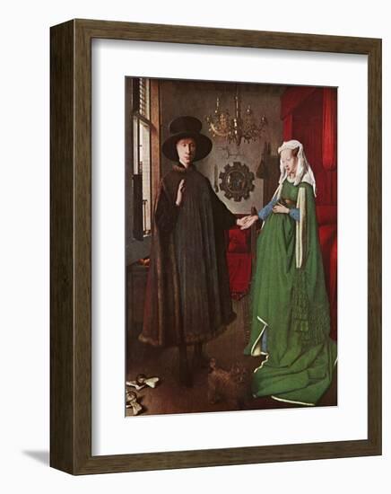 Portrait of Giovanni Arnolfini and his Wife, c.1434-Jan van Eyck-Framed Art Print