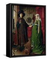 Portrait of Giovanni Arnolfini and his Wife, c.1434-Jan van Eyck-Framed Stretched Canvas