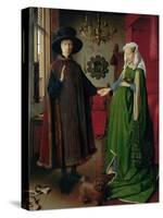 Portrait of Giovanni Arnolfini and his Wife, c.1434-Jan van Eyck-Stretched Canvas