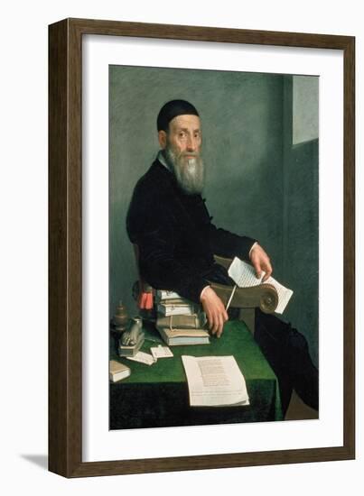 Portrait of Giovanni Bressani-Giovanni Battista Moroni-Framed Giclee Print