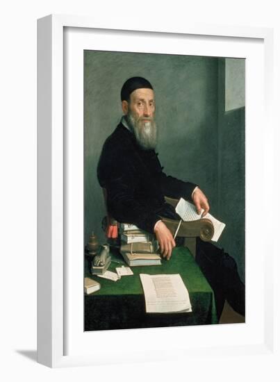 Portrait of Giovanni Bressani-Giovanni Battista Moroni-Framed Giclee Print