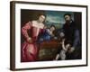 Portrait of Giovanni Della Volta with His Wife and Children, 1547-Lorenzo Lotto-Framed Giclee Print