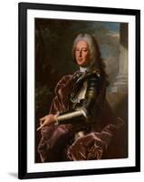 Portrait of Giovanni Francesco II Brignole Sale, Duke of Genoa 1746-1748-Hyacinthe Rigaud-Framed Giclee Print