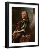 Portrait of Giovanni Francesco II Brignole Sale, Duke of Genoa 1746-1748-Hyacinthe Rigaud-Framed Giclee Print