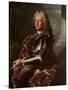 Portrait of Giovanni Francesco II Brignole Sale, Duke of Genoa 1746-1748-Hyacinthe Rigaud-Stretched Canvas