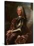 Portrait of Giovanni Francesco II Brignole Sale, Duke of Genoa 1746-1748-Hyacinthe Rigaud-Stretched Canvas