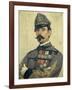 Portrait of Giovanni Maria Damiani Wearing Garibaldi's Army Uniform-Antonio Puccinelli-Framed Giclee Print