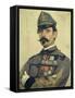 Portrait of Giovanni Maria Damiani Wearing Garibaldi's Army Uniform-Antonio Puccinelli-Framed Stretched Canvas