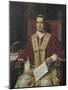 Portrait of Giovanni Maria Mastai Ferretti, Pope Pius IX from 1846 to 1878-null-Mounted Giclee Print