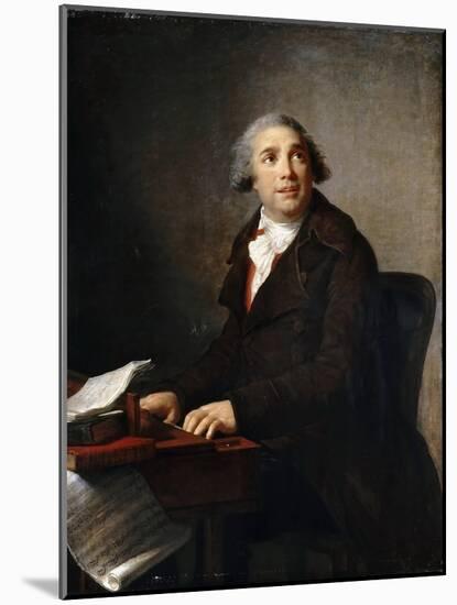 Portrait of Giovanni Paisiello (1740-181) at the Harpsichord-Marie Louise Elisabeth Vigée-Lebrun-Mounted Giclee Print