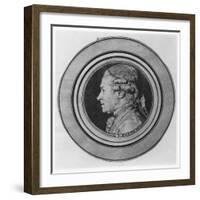 Portrait of Giovanni Punto-Charles Nicolas II Cochin-Framed Giclee Print