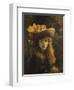 Portrait of Girl-Gustave Courbet-Framed Giclee Print