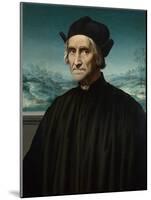 Portrait of Girolamo Benivieni (1453-154), Between 1515 and 1520-Ridolfo Ghirlandaio-Mounted Giclee Print