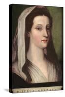 Portrait of Giulia Gonzaga-Sebastiano del Piombo-Stretched Canvas
