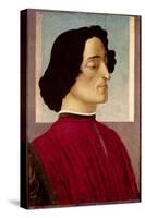 Portrait of Giuliano De' Medici (1478-1534) circa 1480-Sandro Botticelli-Stretched Canvas