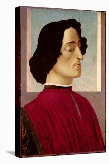 Portrait of Giuliano De' Medici (1478-1534) circa 1480-Sandro Botticelli-Stretched Canvas
