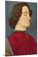 Portrait of Giuliano De Medici-Sandro Botticelli-Mounted Art Print