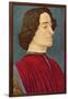 Portrait of Giuliano De Medici-Sandro Botticelli-Framed Art Print
