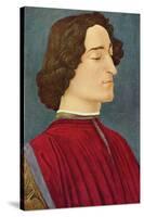 Portrait of Giuliano De Medici-Sandro Botticelli-Stretched Canvas