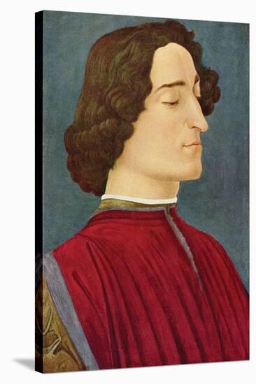 Portrait of Giuliano De Medici-Sandro Botticelli-Stretched Canvas