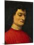 Portrait of Giuliano De Medici-Agnolo Bronzino-Mounted Giclee Print