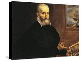 Portrait of Giulio Clovio-El Greco-Stretched Canvas