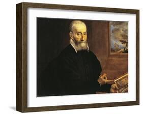 Portrait of Giulio Clovio-El Greco-Framed Giclee Print