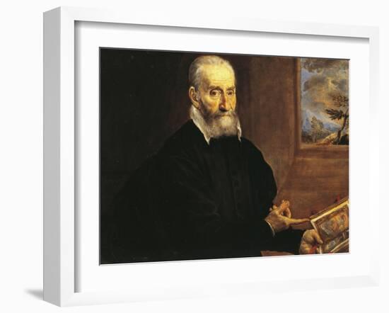 Portrait of Giulio Clovio-El Greco-Framed Giclee Print