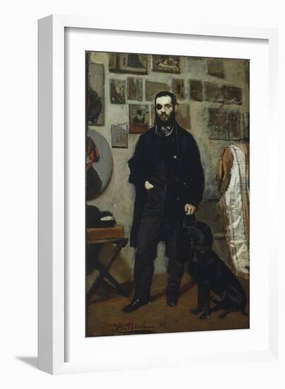 Portrait of Giuseppe Abbati-Giovanni Boldini-Framed Giclee Print